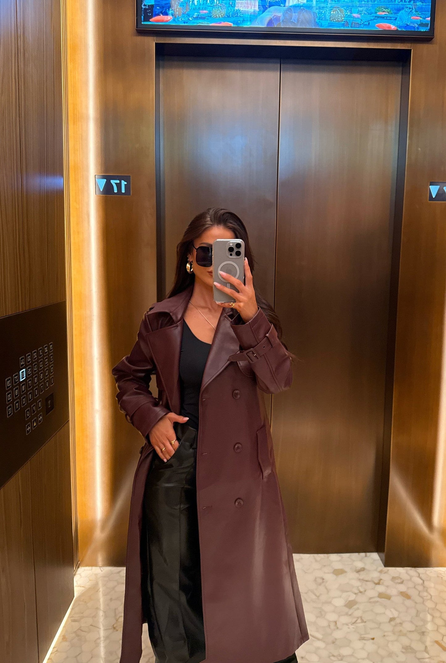 Trench Coat - Berry - samana vibes