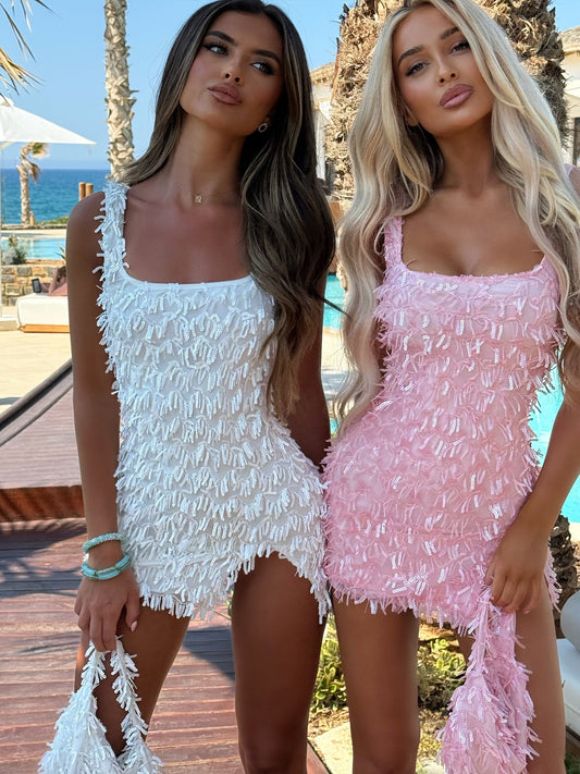 Khloe Dress & Bag - Rose - samana vibes