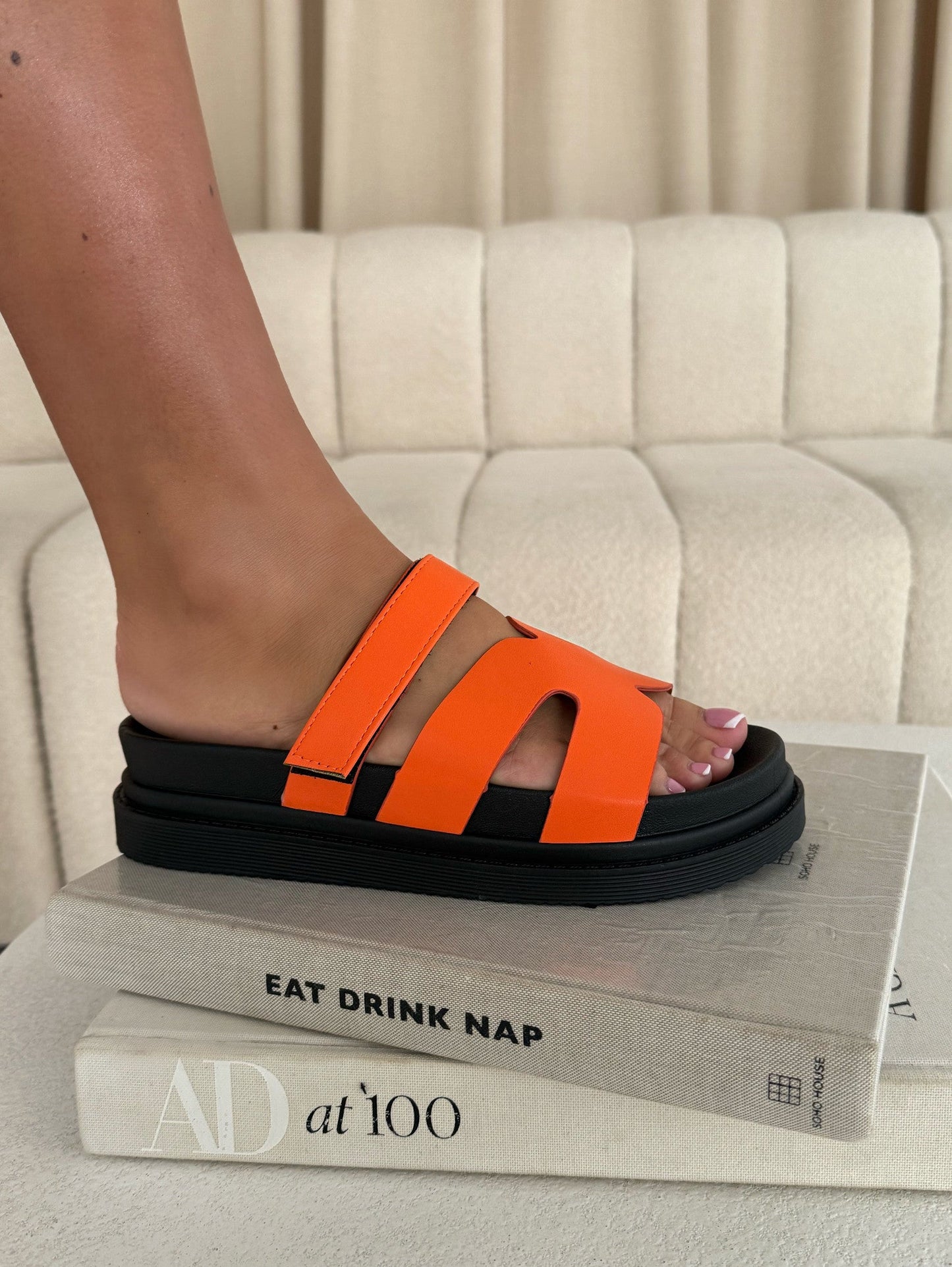 H Sandals - Orange (SALE) - samana vibes