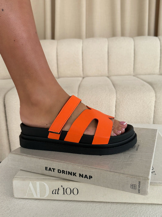 H Sandals - Orange (SALE) - samana vibes