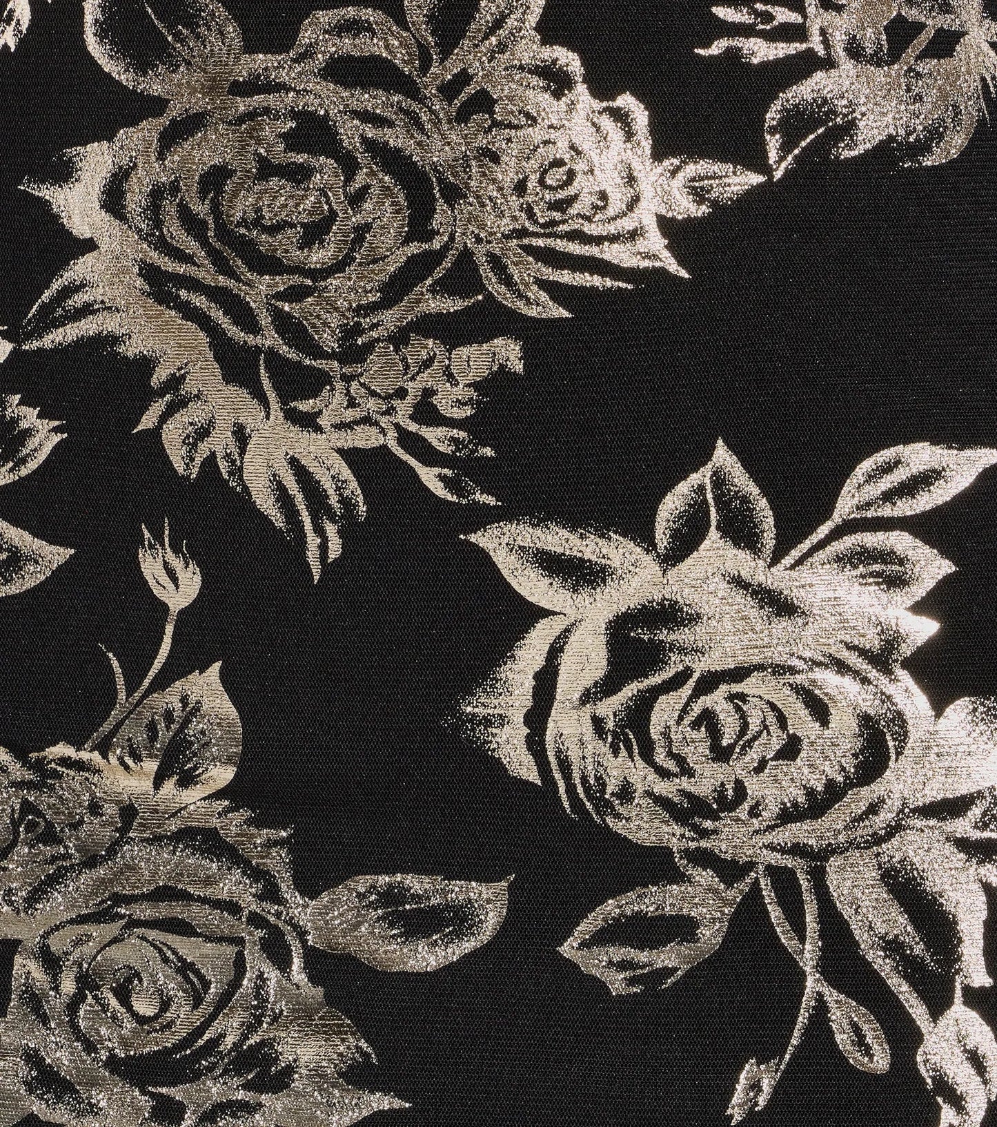 Elevated Vibe Foiled Floral Mesh Midi Dress - samana vibes