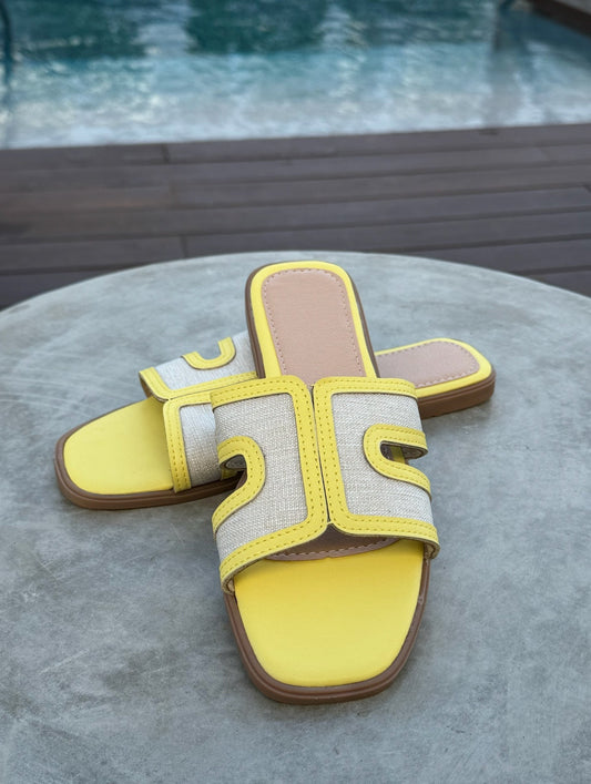 Carys Sandals - Yellow (SALE) - samana vibes