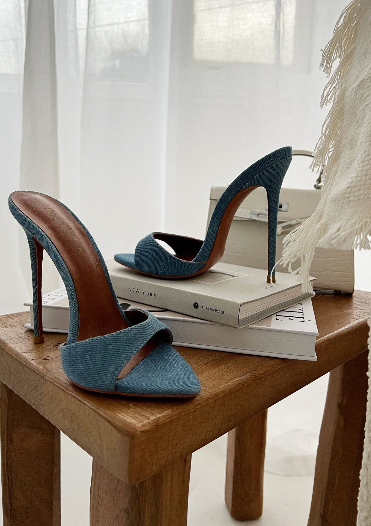 Sorelle Naked Luxe Heels - Denim 01 - samana vibes